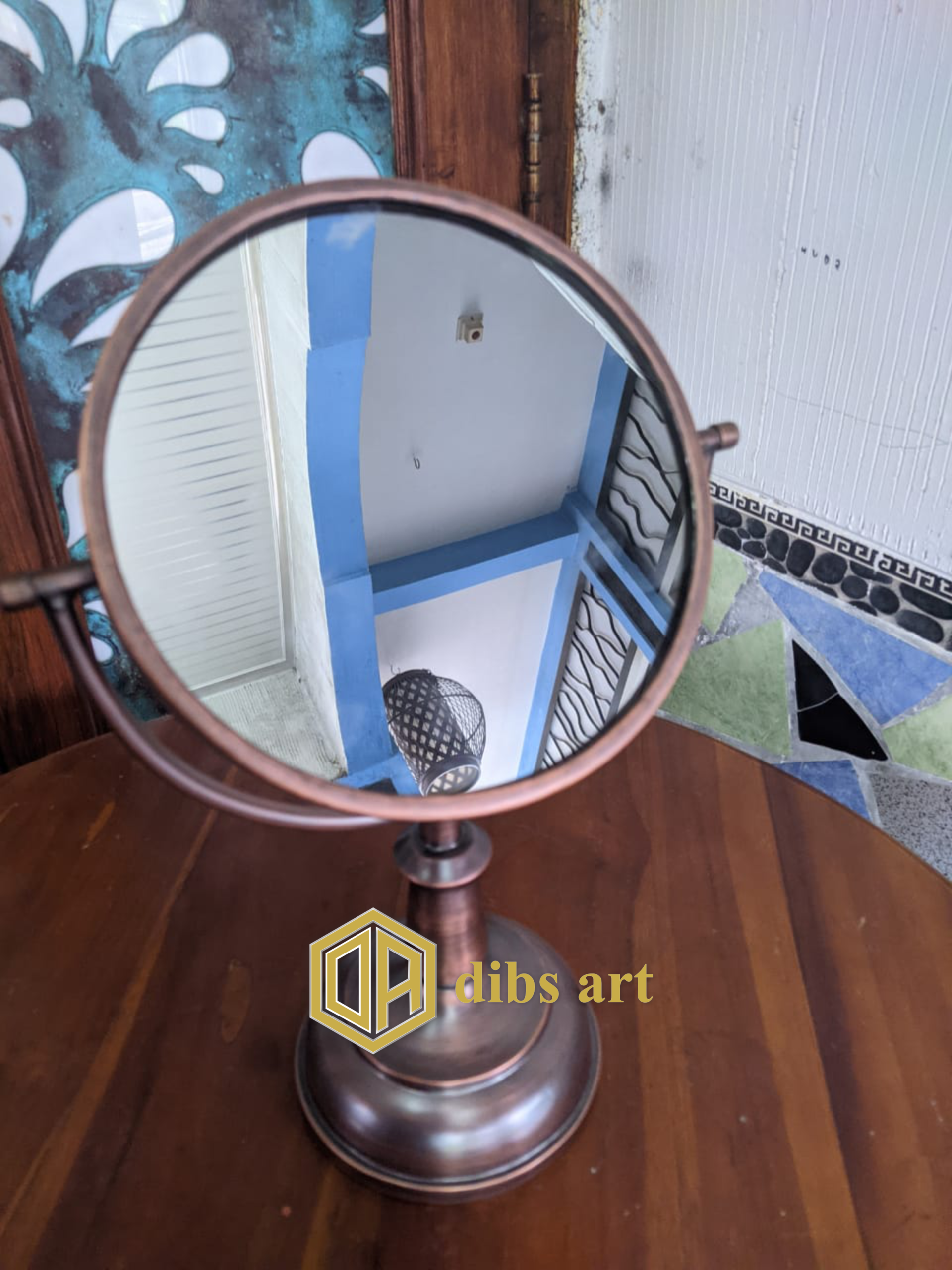 cermin tembaga vintage handmade Dibs Art