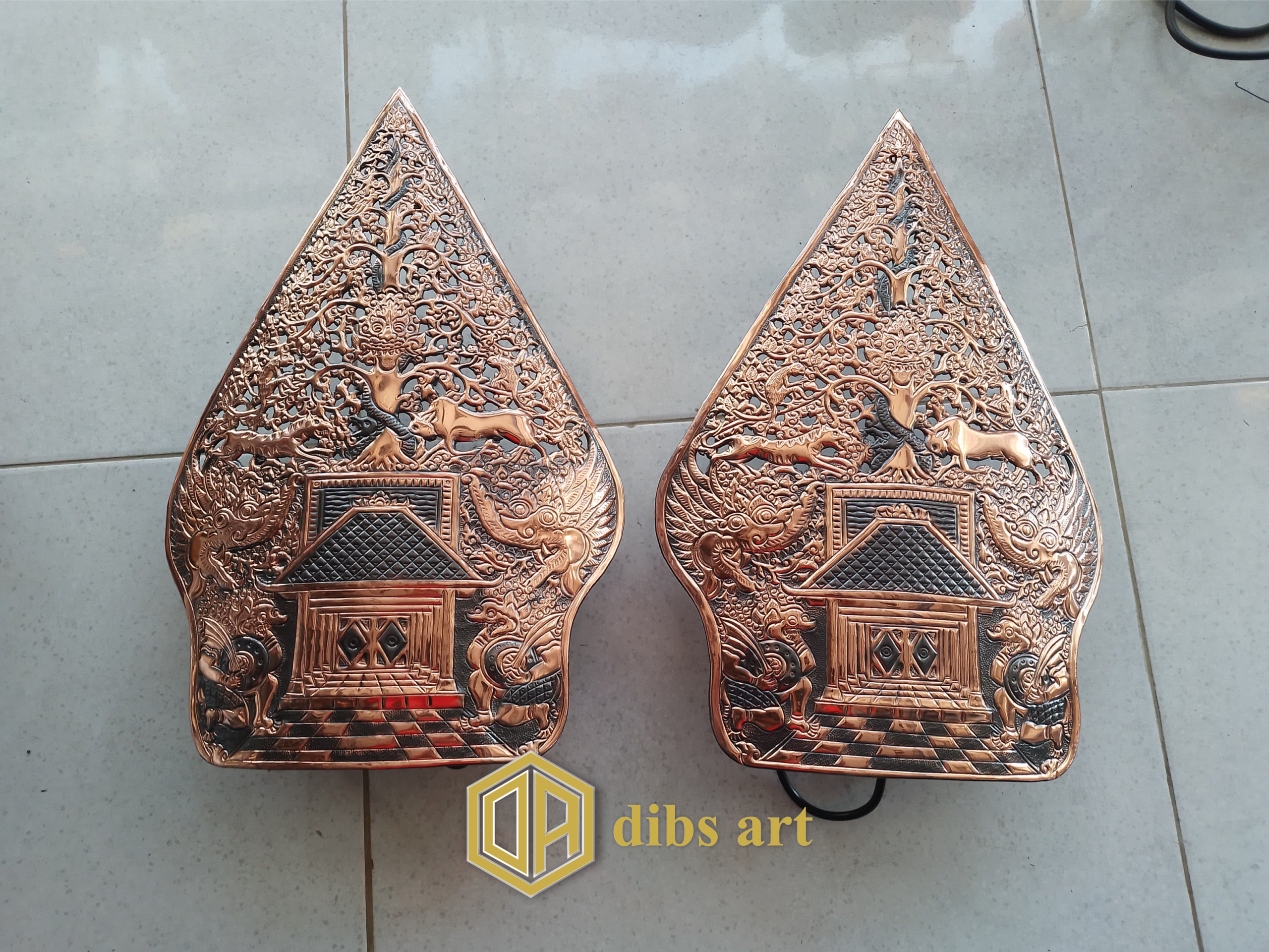 Gunungan Wayang Tembaga Handmade Klasik – Dibs Art gunungan wayang tembaga