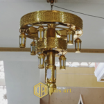 lampu gantung maroko kuningan minimalis