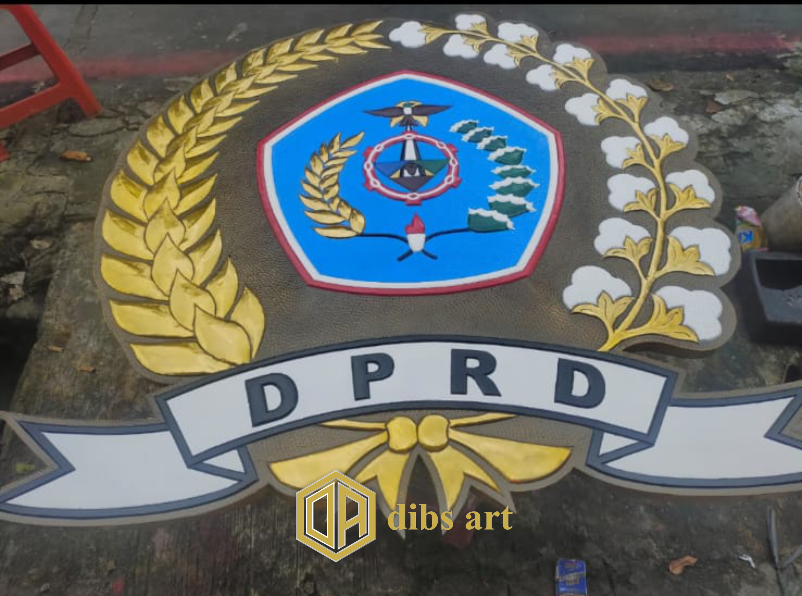 Logo Kuningan DPRD logo kuningan DPRD handmade Dibs Art