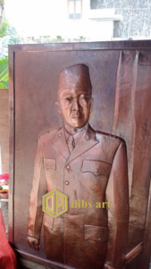 relief tembaga soekarno 1