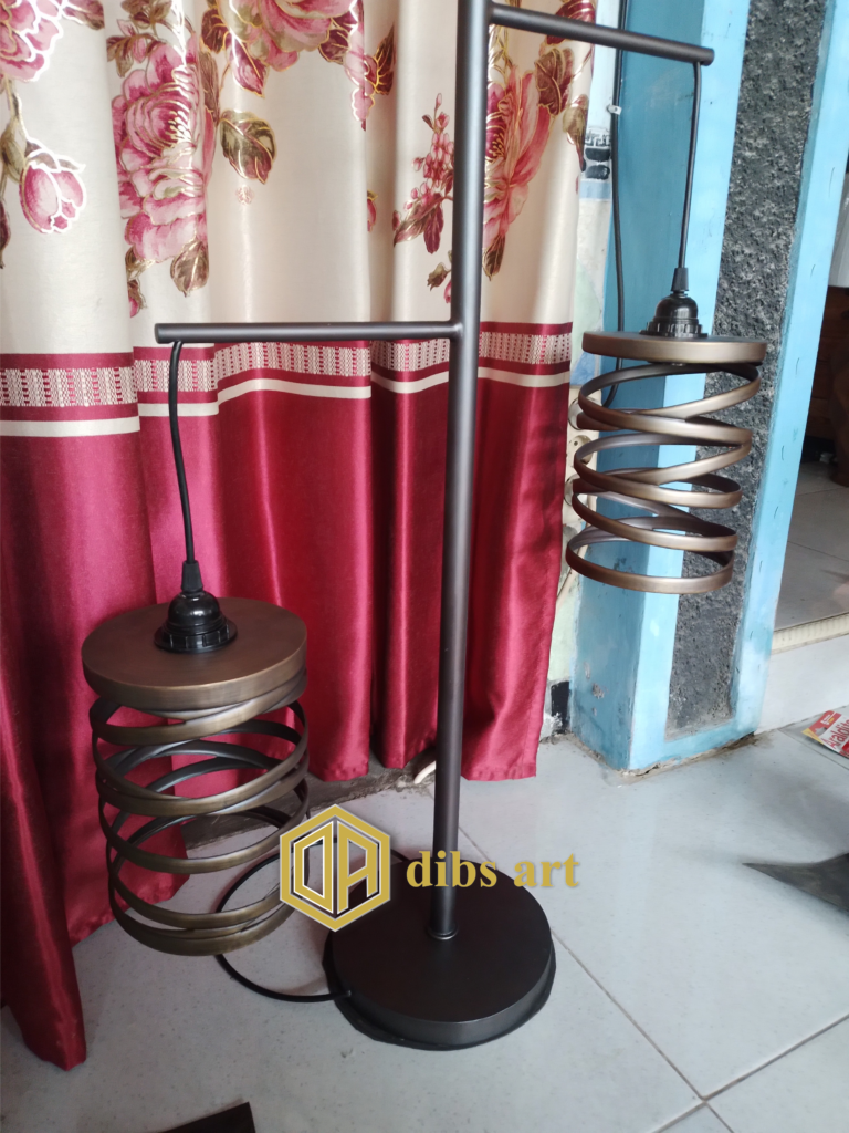 lampu berdiri kuningan vintage klasik