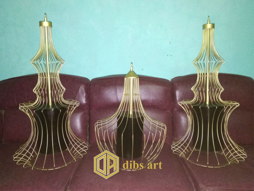 lampu gantung kuningan kafe