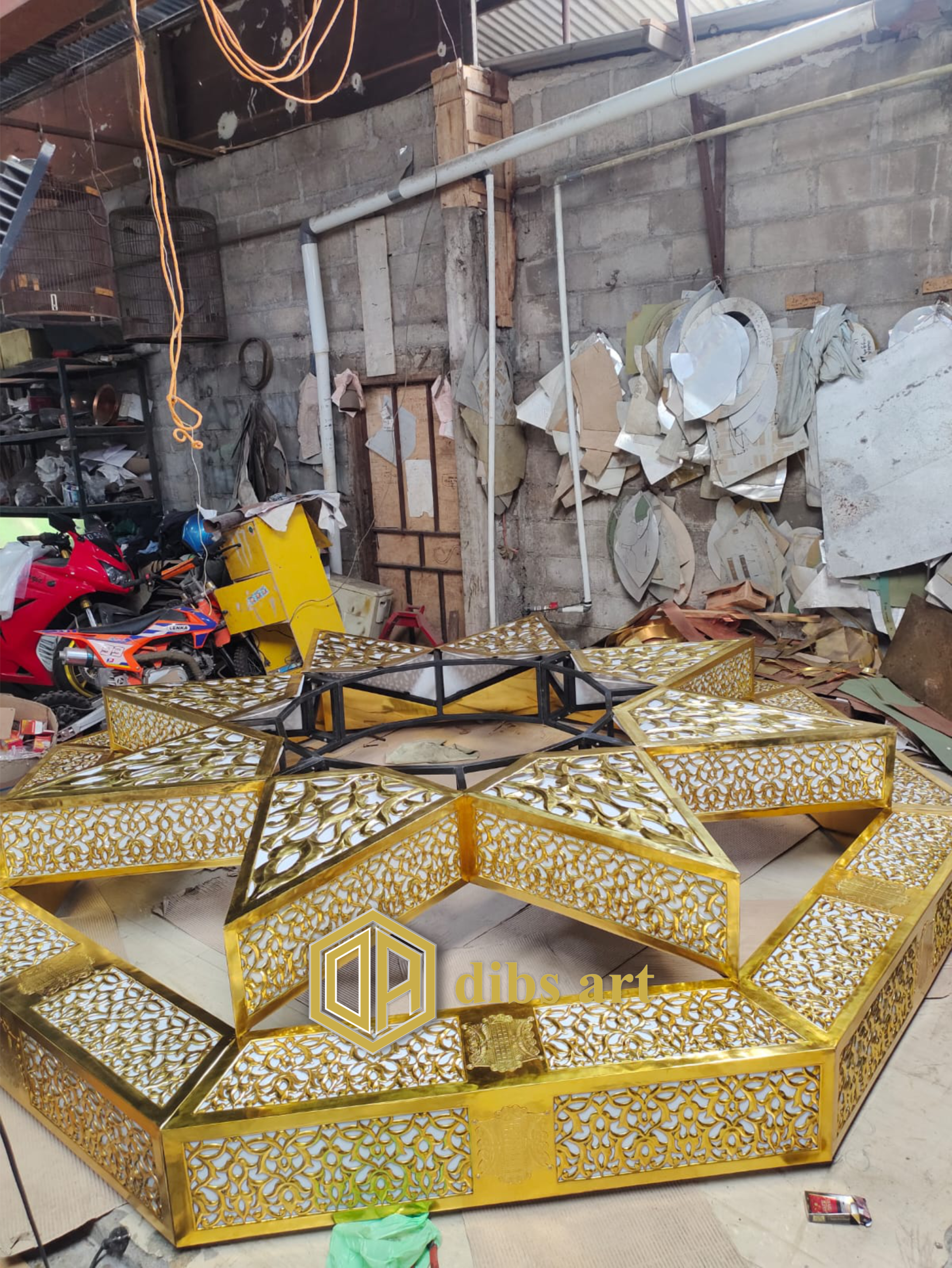 Lampu Gantung Maroko Kuningan Penyetelan – Lampu Dekorasi Artistik lampu gantung maroko kuningan penyetelan