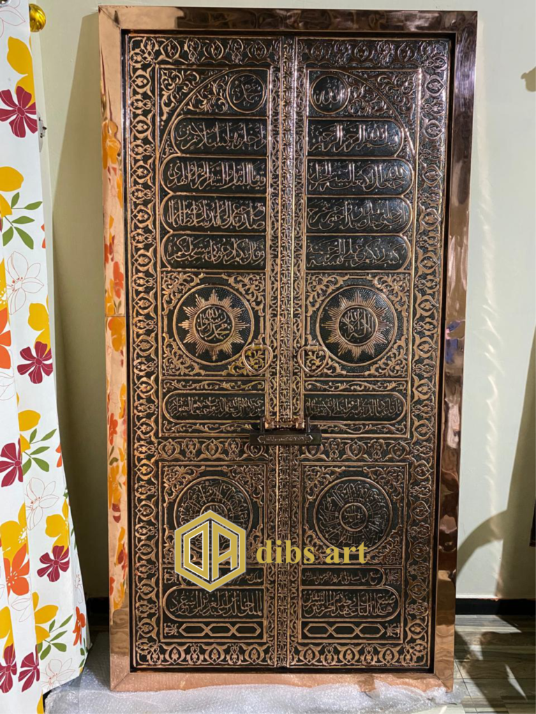 Pintu Ka'bah Tembaga Ukiran Islami Elegan | Dibs Art pintu ka