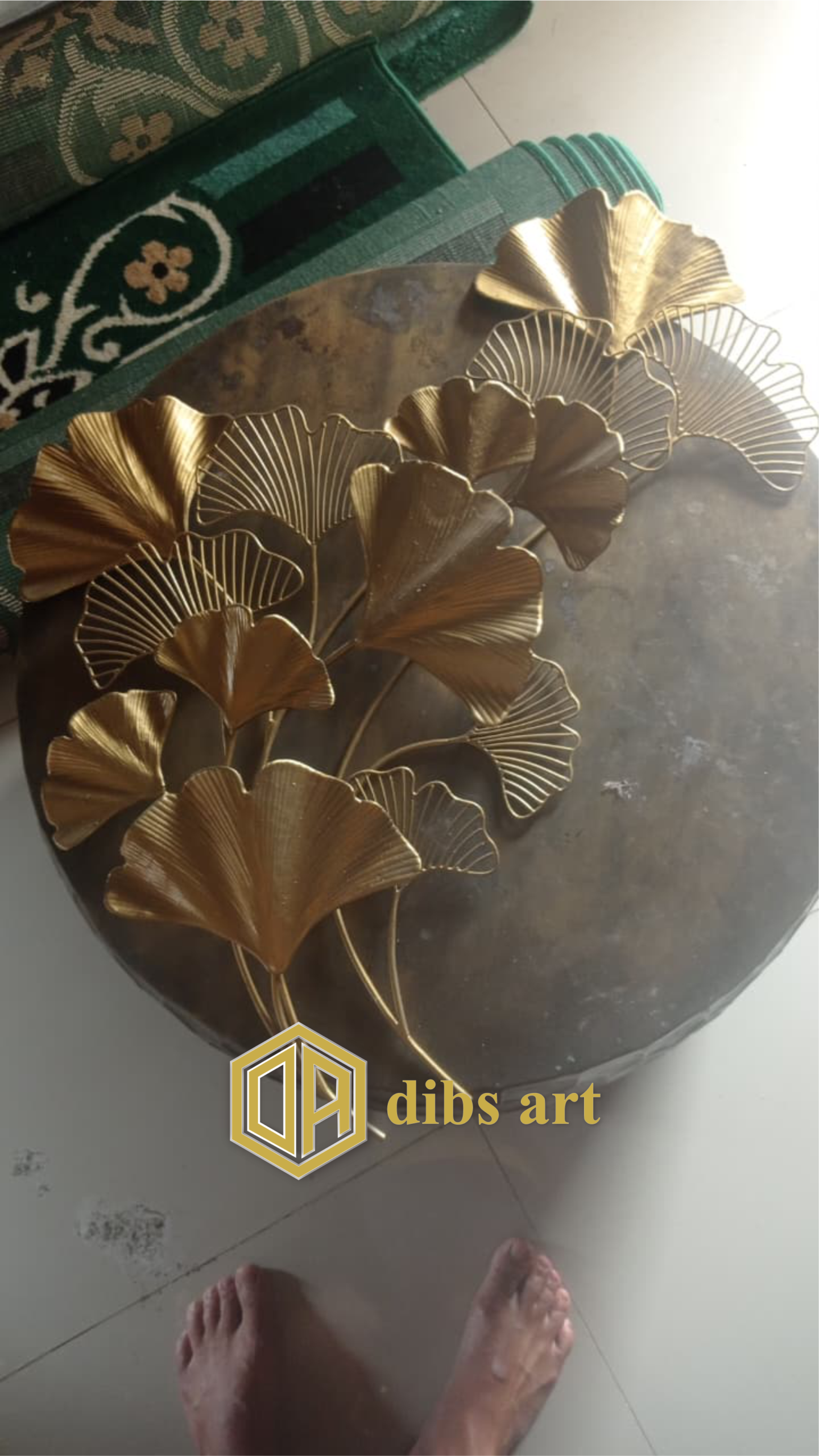 Wall Decor Kuningan Daun Elegan | Dibs Art wall decor kuningan daun