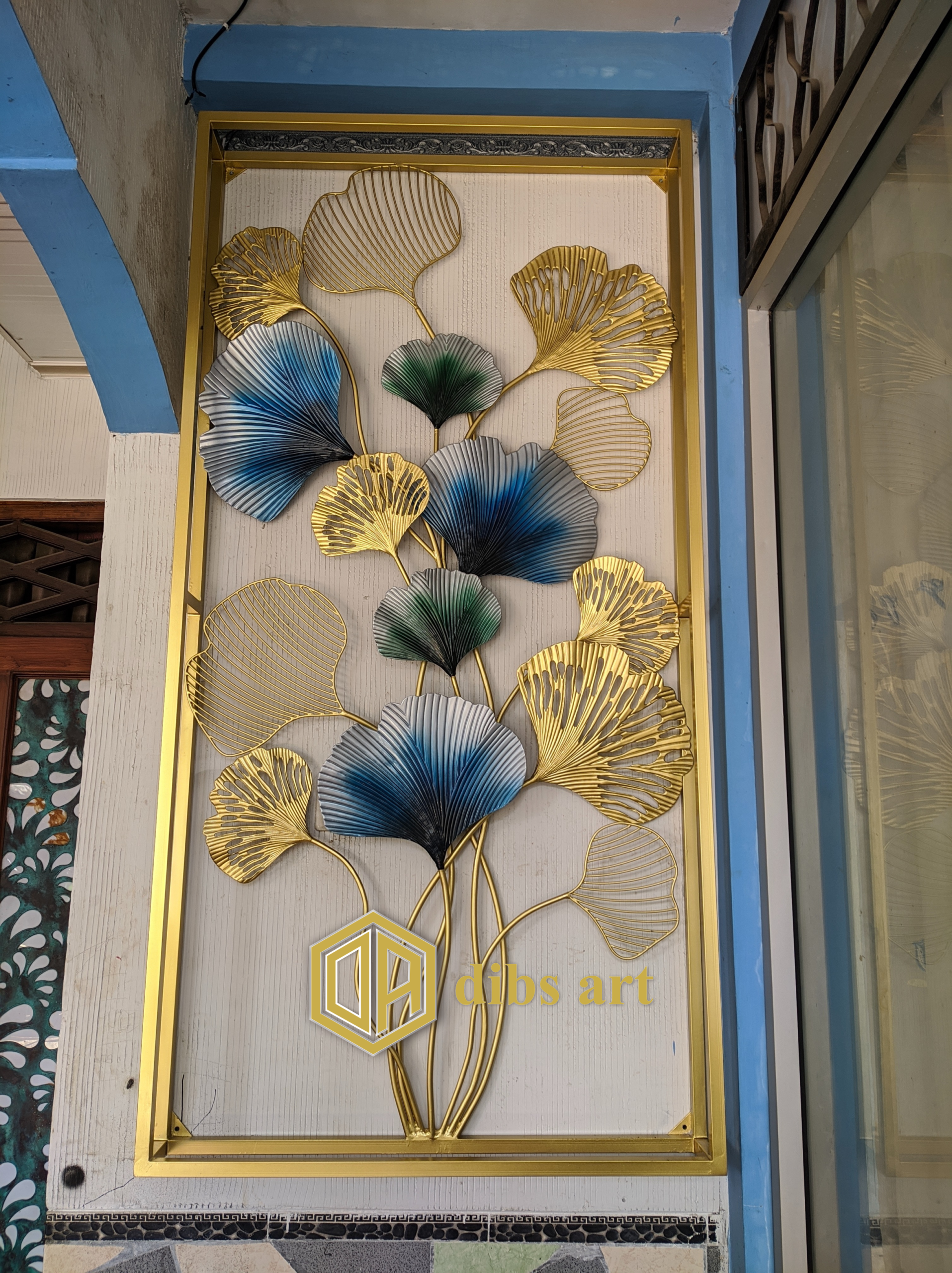 Wall Decor Kuningan Model Bunga Daun – Dibs Art wall decor kuningan model bunga daun